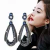 Pendientes Europeos y Americanos de Nuevo Estilo Exagerados con Forma de Gota de Agua para Mujer, Pendientes Versátiles de Personalidad Vintage de Venta Caliente Transfronteriza