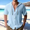 Ropa deportiva europea y americana transfronteriza para hombre, camisa casual de manga corta con capucha, sudadera de moda, versátil, holgada, camiseta de playa de moda