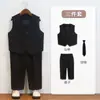 Traje para niños traje Otoño e Invierno Nuevo Cuadros Británicos Pequeño Traje Abrigo para Niño de un año Florista Abrigo para Actuación