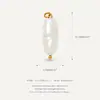Botas de Acero Inoxidable Transfronterizas Europeas y Americanas Nuevo Colgante de Herradura Accesorios DIY Galvanoplastia al Vacío en Horno Color Dorado 18K Conservación del Color para Mujer