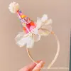 Venda Quente Doce de Aniversário Dopamina Bola de Pelo com Faixa de Gaze Festa Princesa Menina Chapéu Headdress Infantil