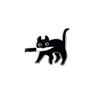Diseño de Broche de Gato Violento de Dibujos Animados, Broche de la Serie de Juguetes de Moda Estilo Goteo de Aceite, Broche Decorativo de Aleación