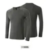 Lulu Seamless Sports Secagem Rápida Manga Longa Jacquard Primavera e Outono Absorvente de Umidade Proteção Solar Ciclismo ao Ar Livre Fitness Roupa Camiseta de Manga Longa Masculina