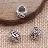 6x6x8mm 1.3g Aleación Multicolor Accesorios para Joyería DIY Cuentas con Agujero Grande Cuentas Espaciadoras
