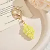 Novo chaveiro de acrílico fofo de cacho de uva, pingente adorável para bolsa de casal, chaveiro de carro criativo para mulheres