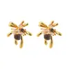 Populares Pendientes Retro Ojo de Tigre Maillard, Pendientes Versátiles Simples para el Uso Diario, Pendientes de Lujo Ligero y de Alta Gama para Mujer