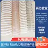 Manguera de plástico reforzado con PU antiestática, manguera flexible antiestática, manguera corrugada plana de pared interior, manguera de plástico reforzado con PU, manguera flexible de PU