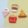 Llavero de cuero de moda de hamburguesa y papas fritas, accesorio de bolso de alta gama, llavero lindo y versátil, regalo pequeño
