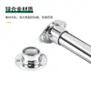 Atacado Espessado 25mm Varão para Roupas Liga de Zinco Base de Flange em Forma de Diamante Suporte de Carga Varão de Pendurar Guarda-Roupa Tubo Fixo Suporte Parede