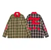 SAVAGEBASE parche de bordado de letras tridimensionales retro americano camisa con textura a cuadros nueva primavera/otoño 2026