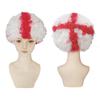 Pelucas de Colores para la Copa del Mundo, Suministros para Fiesta de Fans, Tocado Afro Colorido, Accesorios de Disfraz para Carnaval de Festival