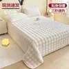 Sábana de Peluche de Conejo Pieza Única Invierno Forro Polar Engrosado Terciopelo de Leche Coral Fleece Sábana Individual para Dormitorio Manta de Peluche Nueva