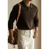 [Serie Pionero] Suéter de Punto con Cuello Alto Mezclado con Seda de Morera Cloud-Sense para Hombre Otoño 2025 Camisa Base de Manga Larga