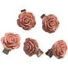 Pasador de Flor de Rosa Pinza Lateral Pinza para Flequillo Pinza Pequeña Pasador de Flor Pinza Pequeña Tocado de Flor Niños Adultos