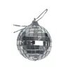Bola Reflectante de 7 cm Navidad Boda Ventana Plata Bola de Espejo Disco Decoración Disco Bar Ktv Bola Láser