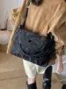 2026 Nueva Moda Estilo Coreano Bolso Cruzado de Correa Ancha Bolso de Mano para Mujer Diseño de Nicho Textura Bolso de Hombro Casual para Viajes