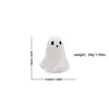 Decoración de Halloween, adorno de fantasma blanco de resina para el hogar y el jardín, decoración de ambiente festivo, regalo de ambiente festivo