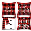 Funda de almohada navideña más vendida transfronteriza con estampado festivo de Papá Noel, funda de almohada para decoración del hogar, venta al por mayor directa del fabricante