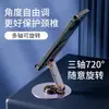 Soporte de metal para teléfono para transmisiones en vivo estilo TikTok, giratorio y ajustable 360 grados, plegable y diseñado para fácil uso en una tableta o escritorio