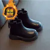 Botas Nuevas para Niña Temporada Otoño/Invierno Botas Cortas Cálidas Elegantes Botas de Piel Botas Martin de Forro Delgado Estilo Británico Versátil Botas de Princesa