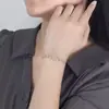 Pulsera de Plata Pura con Símbolo de Infinito para Mujer, Simple Circonita Microincrustada, Joyería de Moda para el Día a Día, Diseño de Nicho