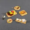 Bandeja de té para hotel de bambú Plato de fruta para el hogar Plato para barbacoa Vajilla de bambú y madera Plato para comida rápida Plato para ensalada y postre