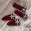 Colección Versátil de Pinzas para el Cabello Rojas Estilosas Inspiradas en la Atmósfera de Otoño e Invierno para Año Nuevo, Pinza Sencilla de Alta Gama para Flequillo y Pasador