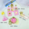 Decoración de Pastel Serie Castillo Corazón Femenino Carruaje Príncipe Princesa Romántico Enchufe Acrílico Suministros para Fiesta de Horneado