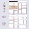 Bloc de Notas Día Hermoso Serie de Notas de Borde Borde Vintage Decoración para Diario Incluye 30 Hojas 6 Diseños