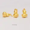 Accesorios chapados en oro de alta retención de color, colgante de calabaza con diseño de martillo, caballo y loto con símbolo de dinero, accesorios para colgantes de cuentas hechos a mano.