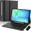 Funda Protectora Adecuada para Tableta Samsung S10Lite 10Fe Teclado Bluetooth Retroiluminado Táctil Estuche con Ranura para Lápiz 8911Ultra