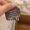 Fofos para o Dia a Dia, Compactos, Requintados, Luxo Leve, Brincos de Laço de Alta Qualidade, Brincos de Design de Nicho Modernos e Versáteis para Mulheres