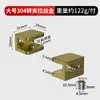 Venta Directa de Fábrica Bisagra de Pivote Superior e Inferior para Puerta de Gabinete de Vidrio Gabinete de Exhibición Bisagra de Acero Inoxidable Sin Taladro Clip de Vidrio para Gabinete