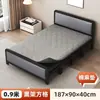 Cama plegable individual de hierro cama tesoro cama para siesta adulto oficina en casa habitación de alquiler cama simple cama para pausa del almuerzo cama plegable