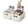 Caja de Almacenamiento de Plástico Estilo Japonés Cesta de Almacenamiento para Artículos de Escritorio Cesta de Almacenamiento para Cosméticos Caja de Almacenamiento para Cocina Baño caja para ropa interior