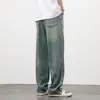 Pantalones vaqueros de Lyocell Tencel, corte holgado, pierna recta, elásticos, adecuados para primavera y verano