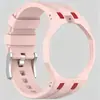 Adecuado para Reloj de Bolsillo Swatch Ap Co-Branded Royal Pop Correa y Caja de Silicona Integradas Anticaídas