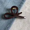 Novo Estilo 2025 Presilha Retro com Laço de Tamanho Médio para Mulheres, Presilha de Tubarão de Alta Qualidade para a Parte de Trás da Cabeça com Pouco Volume de Cabelo, Acessório Popular para Cabelo
