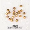 Una variedad de cuentas TISCO pulsera DIY cuentas redondas pequeñas cuentas para collar de cuentas las cuentas no se decoloran cuentas de acero de titanio cuentas sueltas