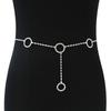 Accesorios de Moda Transfronterizos Bikini Creativo Cadena Corporal de Cintura con Pedrería Colgante de Corazón Cadena de Cintura Decorativa para Falda Pantalones Geométricos