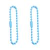 Cadena de metal de 12 cm con cuentas de color caramelo, accesorios de joyería para hacer tú mismo, etiqueta, cadena de cuentas, llavero, colgante, material