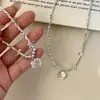 Collar Colgante Gatito Estilo Dulce para Mujer, Nuevo Collar de Temperamento Suave de Nicho, Cadena de Clavícula Linda Estilo Ins