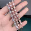 Pulsera de Diamante Mosan Super Brillante Súper Hermosa Color D Claridad vvs1 Plata s925 Seiko