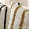 Fabricante de Fundas de Cojín de Chenilla Estilo Americano, Fundas de Cojín Jacquard Rayadas Bicolor para Exportación, Fundas de Cojín de Lujo Ligero al por Mayor