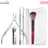 Herramienta para manicura, tira pulidora, lima de uñas, tira pulidora de acero inoxidable, tijeras para piel muerta, tenedor para piel muerta, herramienta para eliminar la manicura.