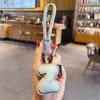 Chaveiro Pingente Criativo de Couro PU com 26 Letras, Simples para Casal Carro Bolsa Decoração de Chaveiro Presente