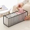 Caixa Organizadora de Compartimentos em Malha para Roupa Íntima, Suporte para Sutiã e Roupa Íntima, Dobrável, Gaveta, Caixa de Armazenamento para Organização Doméstica