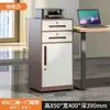 Armário Baixo de Aço Mesa de Cabeceira Armário de Armazenamento para Escritório com Gaveta Pequeno Armário Sob a Mesa Armário Multifuncional com Fechadura Armário de Chapa Metálica