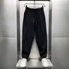 Comércio Exterior Transfronteiriço Masculino Tendência Verão Calça Harem Plissada Cenoura Plus Size Seda de Gelo Ultra Fina Respirável Caimento Calça Casual