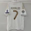 11-18 Camiseta de Fútbol Retro Clásica Real Madrid No. 7 Ronaldo Uniformo de Calentamiento Pre-Partido de Fútbol Camiseta para Adulto
